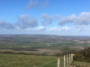 Photo over the Weald from the Downs