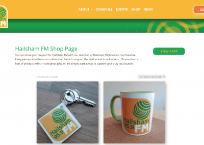 Hailsham FM - shop page