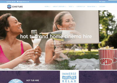 Hot Tub Hire Ecommerce site